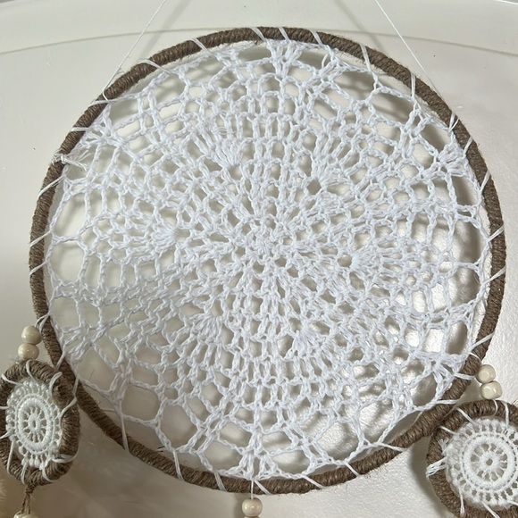 Large Macrame Moon and Star Dream Catcher - Picture 2 of 6